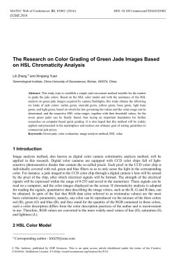 The Research on Color Grading of Green Jade Images Based on