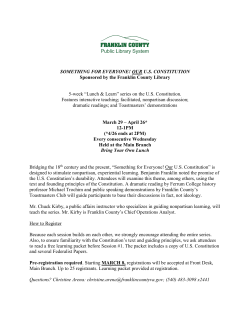 SOMETHING FOR EVERYONE! OUR U.S. CONSTITUTION