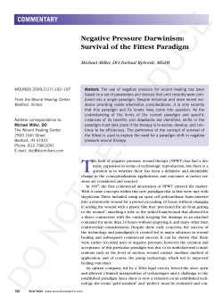 Negative Pressure Darwinism: Survival of the Fittest