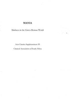 full text - Classical Association of South Africa