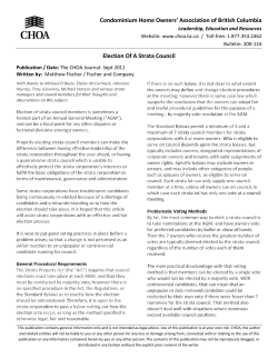 Condominium Home Owners` Association of British