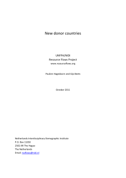 New donor countries