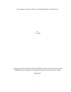 i Reevaluating Juneteenth: What to do with Ralph Ellison`s Second