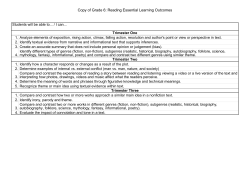 Copy of Grade 6: Reading Essential Learning Outcomes