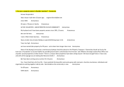 Town Survey Comments - Town of Boulder Junction