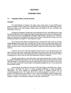 Tanzania Chapter 1