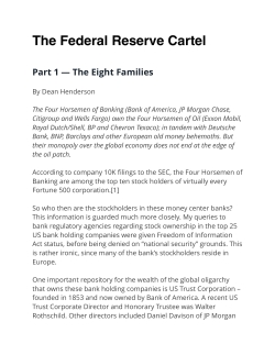 The Federal Reserve Cartel