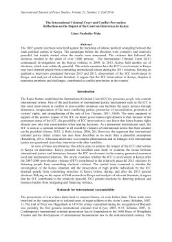 International Journal of Peace Studies, Volume 21, Number 2, Fall