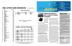 Action Briefs Players Get Chance to Win a Cruise for