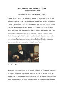 Charles Dickens and Medicine