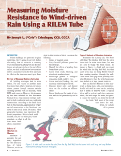 Measuring Moisture Resistance to Wind