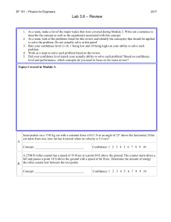 EF 151 Module 6 Recitations