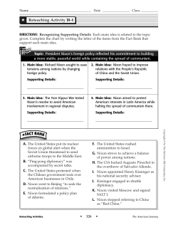 Reteaching Activity 31-1 FACT BANK