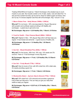 Top 10 Muesli Cereals Guide Page 1 of 2