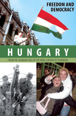 FROM THE DISMANTLING OF THE IRON CURTAIN TO SCHENGEN