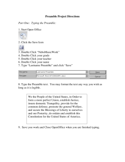 The Preamble Project