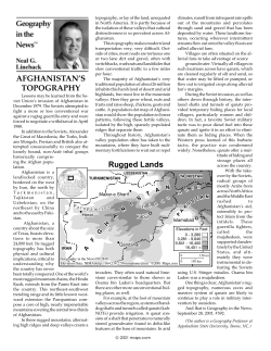 afghanistan`s topography