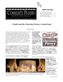 Charlie and the Chocolate Factory a Sweet Treat