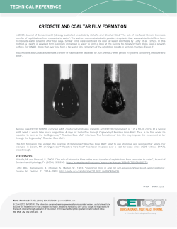 creosote and coal tar film formation