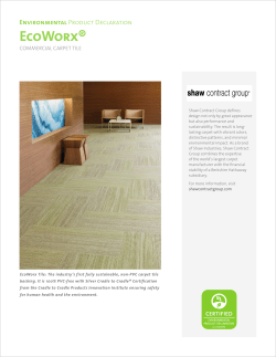 EcoWorx - Shaw Contract Group