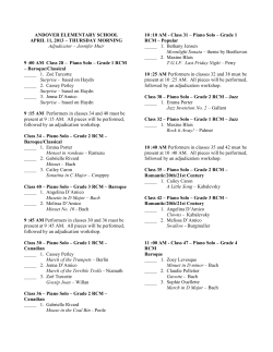 00 AM Class 28 &ndash; Piano Solo