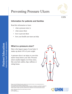 Preventing Pressure Ulcers - the University Health Network