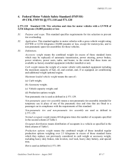 4. Federal Motor Vehicle Safety Standard (FMVSS)