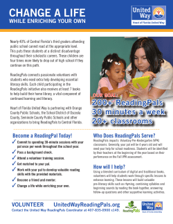 ReadingPals - UCF College of Education