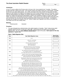 The Great Australian Rabbit Disaster