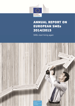 Annual Report on European SMEs 2014 / 2015