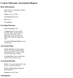 321. SLO Results: Sample CTE Courses