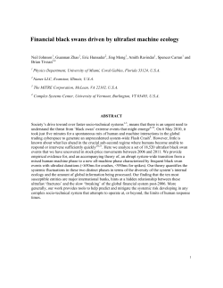 Financial black swans driven by ultrafast machine ecology