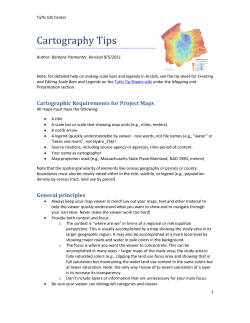 Cartography Tips