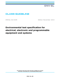 DNVGL-CG-0339 Environmental test specification for electrical