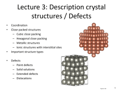 Lecture 2: Bonding in solids