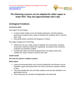 The following courses can be adapted for either upper or lower KS2