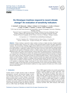 Do Himalayan treelines respond to recent climate change? An