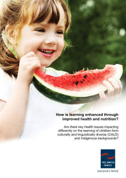 How is learning enhanced through improved health and nutrition?
