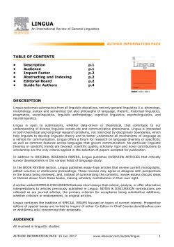 lingua - Elsevier