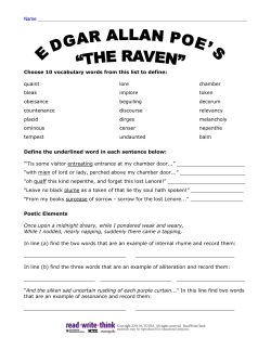 edgar allen poe`s &ldquo;the raven&rdquo;