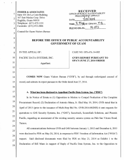 14-003_GVB`s_Report_Pursuant_to_OPA`s_June_27