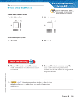 Chapter 2 Lesson 3 Homework