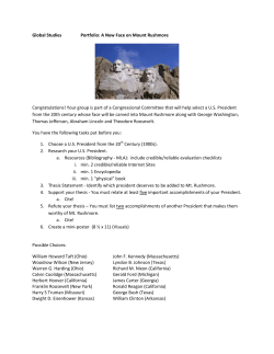 Global Studies Portfolio: A New Face on Mount Rushmore