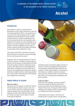 Alcohol - Pacific Community