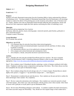 Designing Illuminated Text