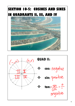 QUAD II: cos: sin: tan:
