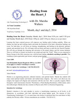 Healing From the Heart Level I