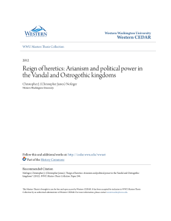 Arianism and political power in the Vandal and
