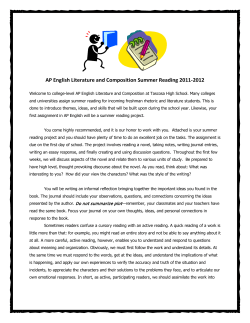 AP English Literature and Composition Summer Reading 2011-2012