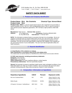 CB-4 Safety Data Sheet